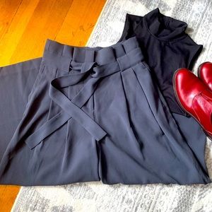 H&M cropped paper bag waist trousers size 4